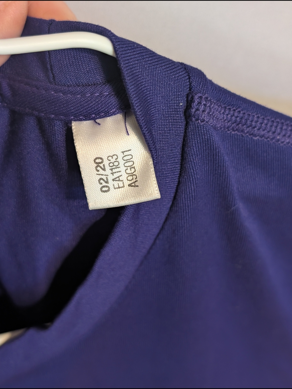 adidas Long-Sleeve Creator Tee in Purple with White Logo - Picture 4 of 6